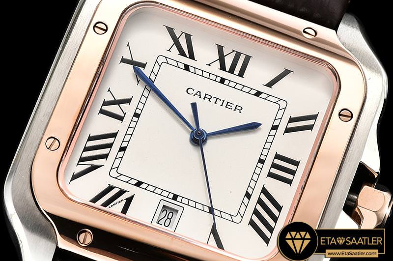 CAR0429C - Santos De Cartier 2018 Mens RGSSLE Wht Swiss Qtz modelleri CAR0429C - Santos De Cartier 2018 Mens RGSSLE Wht Swiss Qtz - 04.jpg